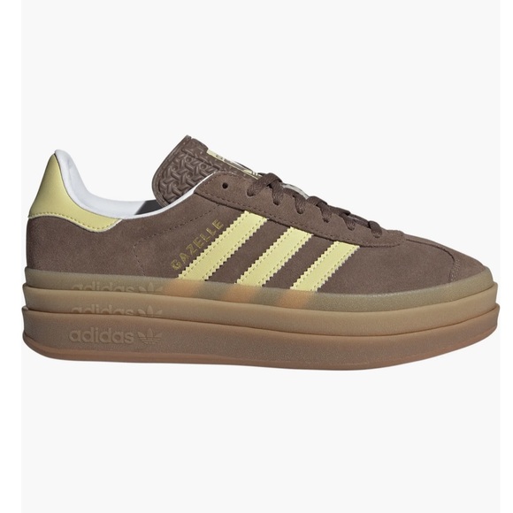 adidas Shoes - NWOB Adidas Gazelle Bold Platform Sneakers in Brown and Yellow